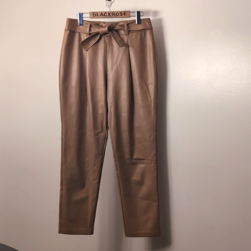 Women's Tan Straight Leg Pants